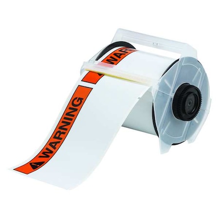 Thermal Transfer Label, Black/Orange, Labels/Roll: 165 MPN:121561