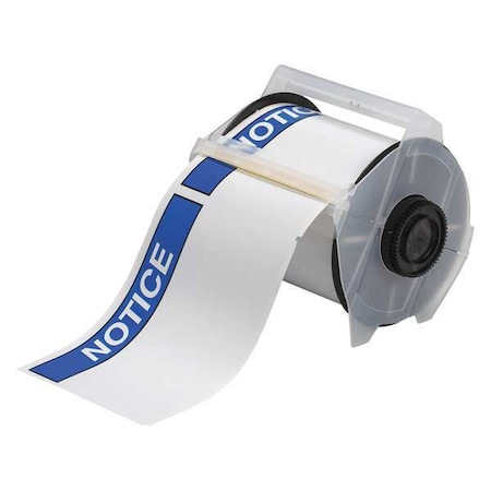 Thermal Transfer Label, White/Blue, Labels/Roll: 165 MPN:121562