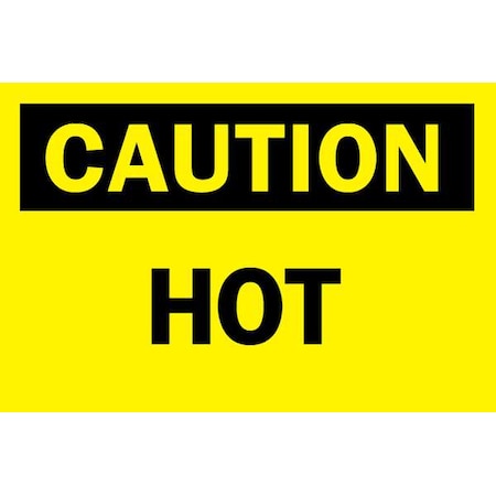 Caution Sign, 7 in H, 10 in W, Aluminum, Rectangle, English, 122430 MPN:122430