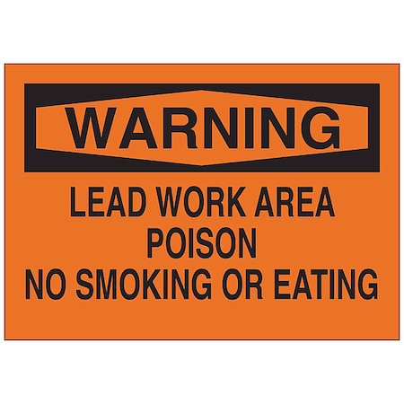 Chemical Sign, 7 in Height, 10 in Width, Rectangle MPN:122895