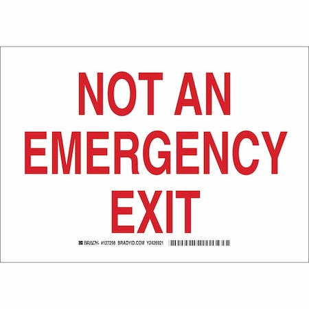 Exit Sign, Aluminum, 10
