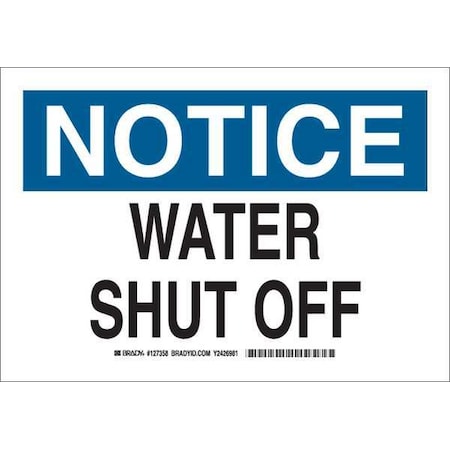 Notice, Water Shut Off, 10