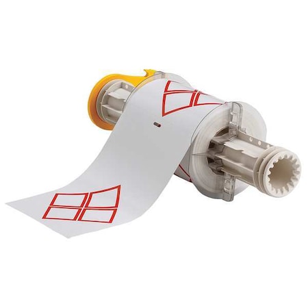 Label, Red/White, Labels/Roll: 90 MPN:130771