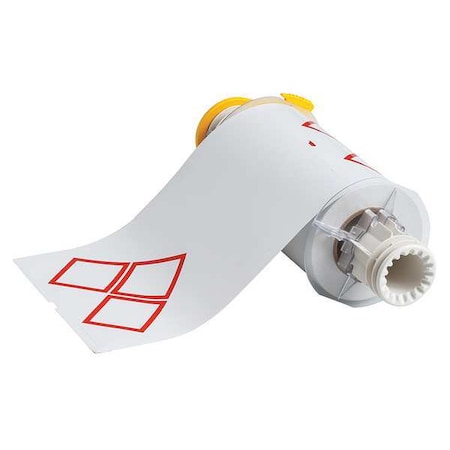 Label Roll, Red/White, Labels/Roll: 70 MPN:130774