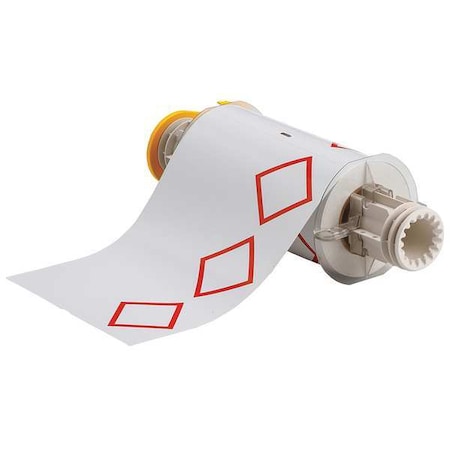 Label, Red/Yellow/Blue/White, Labels/Roll: 70 MPN:130775