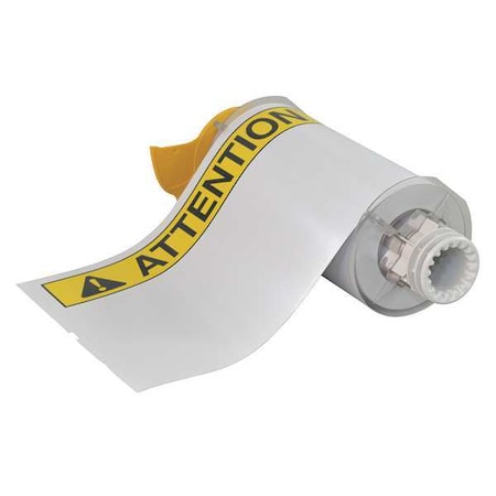 Label, White/Yellow/Black, Labels/Roll: 60 MPN:130785