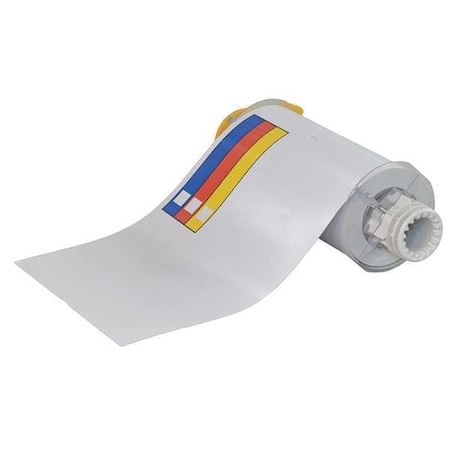 Label, Red/Yellow/Blue/White, Labels/Roll: 60 MPN:130812