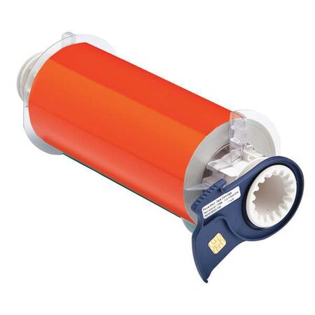 Label Tape Cartridge, Reflective Orange, Labels/Roll: Continuous MPN:13403
