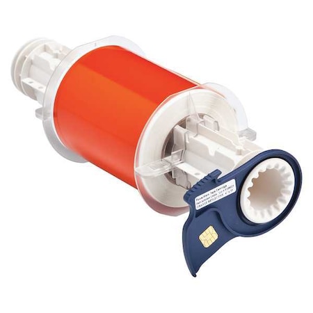Label Tape Cartridge, Reflective Orange, Labels/Roll: Continuous MPN:13404