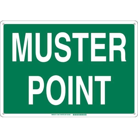 Emergency Sign, Muster Point, 10