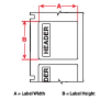 Label, Yellow, Labels/Roll: 40 MPN:140884