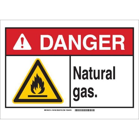 Danger Sign, 7 in H, 10 in W, Rectangle, English, 145181 MPN:145181