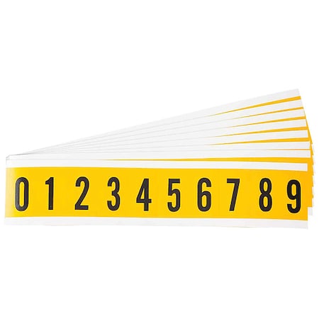Number Label Set, 1-1/2 in H, 7/8 in W, PK25 MPN:1530-# KIT