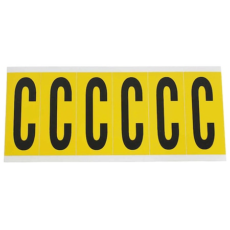 LetterLabel, Vinyl, 3-1/2inH, 1-1/2inW MPN:1550-C