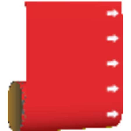 Pipe Marker, (Blank), Red, 15508 MPN:15508