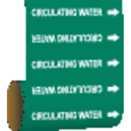 Pipe Marker, Circulating Water, Grn, 15521 MPN:15521