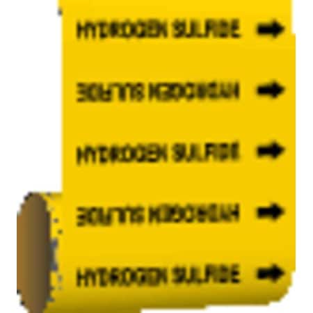 Pipe Marker, Hydrogen Sulfide, Yel, 15548 MPN:15548