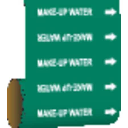 Pipe Marker, Make Up Water, Green, 15552 MPN:15552