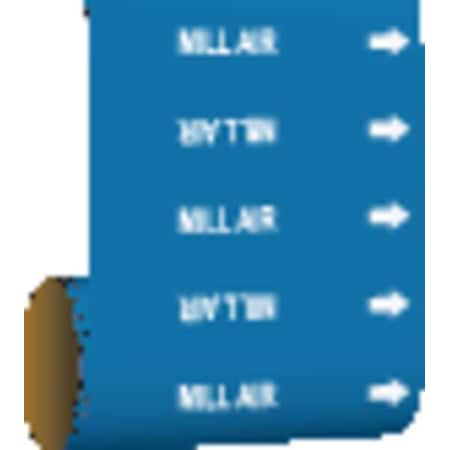 Pipe Marker, Mill Air, Blue, 15553 MPN:15553
