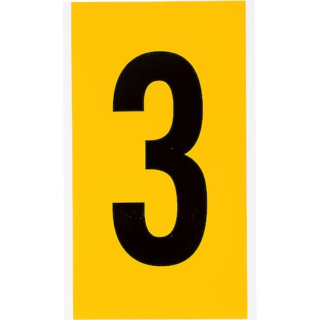 Numbers & Letters, Black On Yellow, 6 Inch MPN:1570-3
