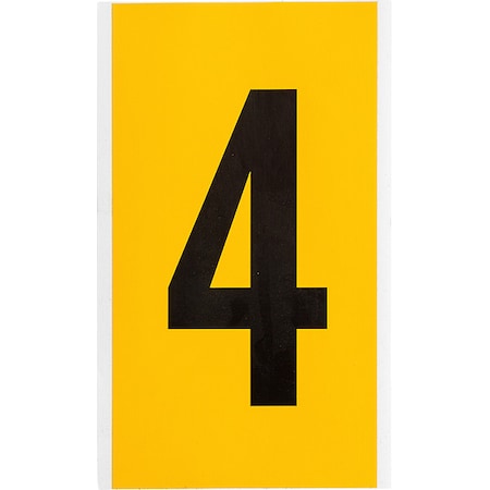 Numbers & Letters, Black On Yellow, 6 Inch MPN:1570-4