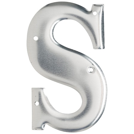 Letter, Aluminum, Roman, 3 in. H, S, PK10 MPN:1600-S