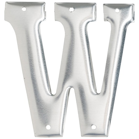 Letter, Aluminum, Roman, 3 in. H, W, PK10 MPN:1600-W