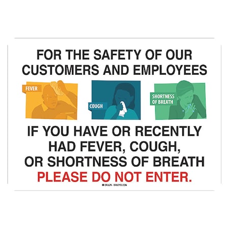 For The Safety Of Our Customers Sign, 170178 MPN:170178