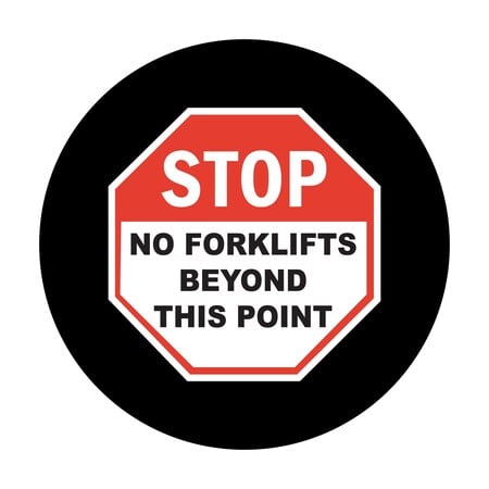 Lens STOP No Forklifts SizeM MPN:177696