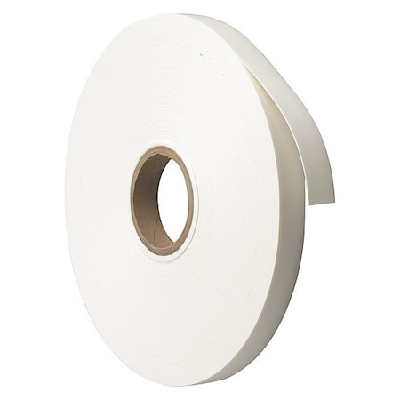 Foam Tape, White, 36 yd L, 1 in W MPN:19811
