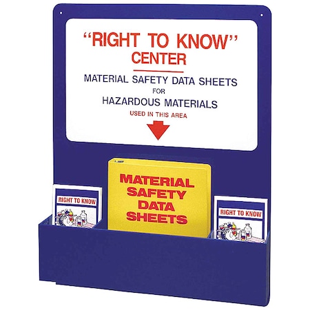 Right to Know Center, Right-To-Know Center, Acrylic, 24 in W, 30 in H MPN:2001