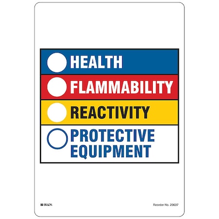 Label, HMIG, Polystyrene, 10 in W, 14 in H MPN:20037LS