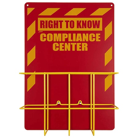 Right to Know Center, Right-To-Know Compliance Center, polystyrene, 14 in W, 20 in H MPN:2010NB