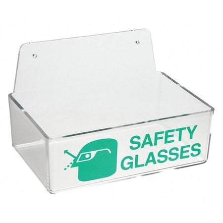 Safety Glasses Holder, 3 in H x, 9 in W, Plastic MPN:2011
