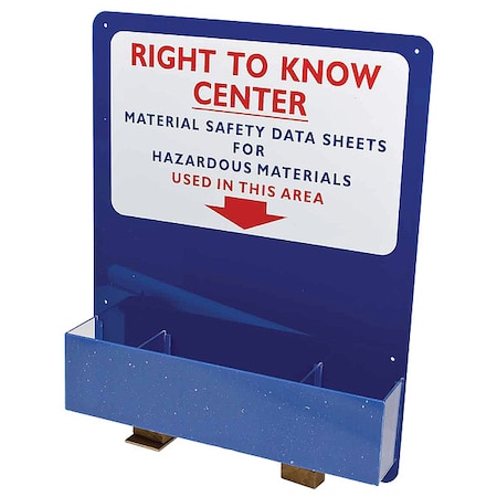 Right to Know Center, Right-To-Know Center, Acrylic, 24 in W, 30 in H MPN:2012