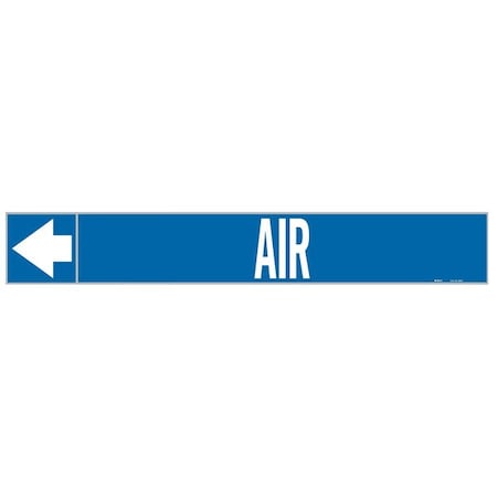Pipe Marker, Air, 1 in H, 8 in W MPN:20401