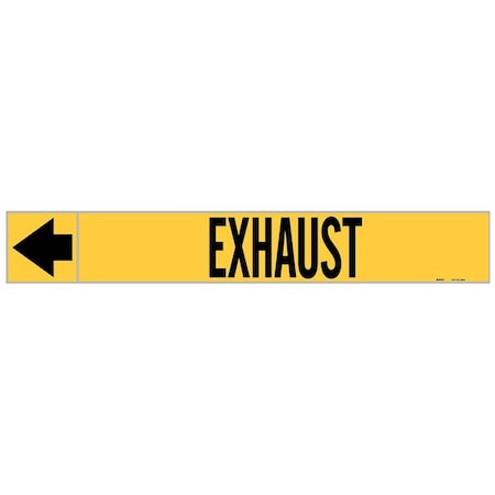 Pipe Marker, Exhaust, 1 in H, 8 in W MPN:20428
