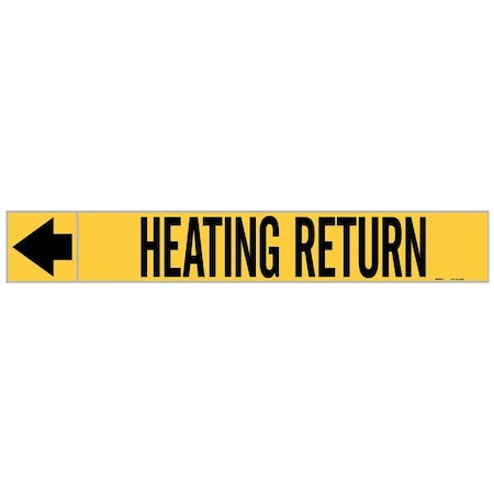 Pipe Mrkr, Heating Retrn, 1in H, 8in W MPN:20435
