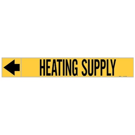 Pipe Mrkr, Heatng Supply, 1in H, 8in W MPN:20436