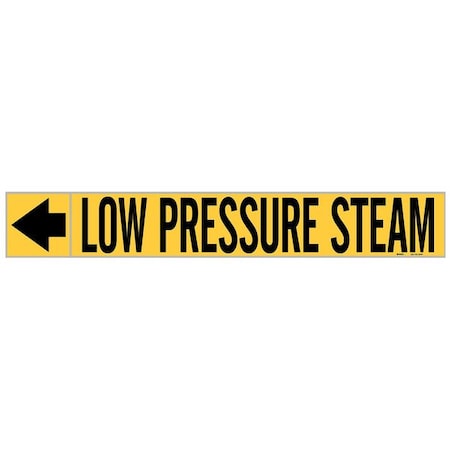 Pipe Marker, Low Pressure Steam, 1 In.H MPN:20445