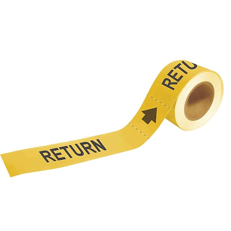 Pipe Marker, Return, 1 In.H, 20462 MPN:20462