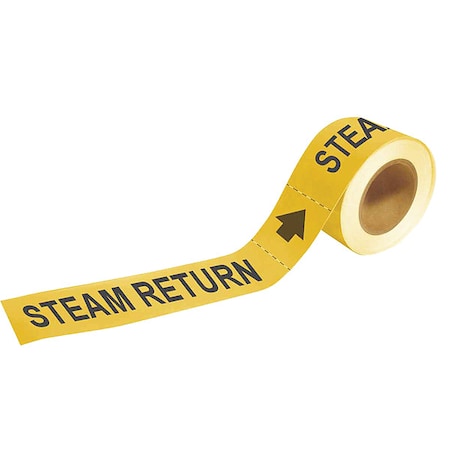 Pipe Markr, Steam Return, 1in H, 8in W MPN:20469