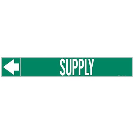 Pipe Marker, Supply, 1 In.H, 20472 MPN:20472