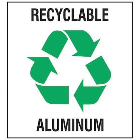 Recycling Label, Recycling Aluminum, PK5 MPN:20634FLS