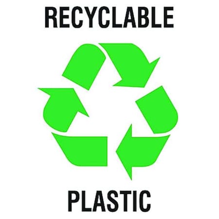 Recycling Label, Vinyl, 5 In. W, PK5, 20640FLS MPN:20640FLS