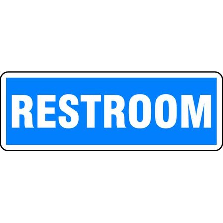 No Header, Restroom, 10 in W x 3 1/2 in H, Vertical Rectangle, Polyester MPN:22275KLS