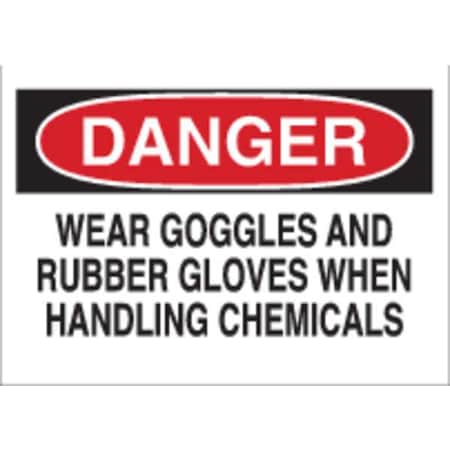 Danger Sign, 7 x 10In, R and BK/WHT, ENG, 22349 MPN:22349