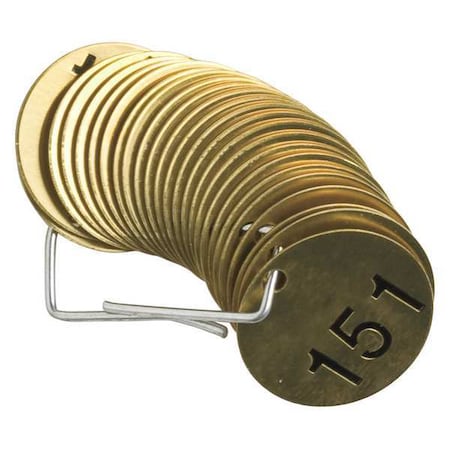 Numbered Tag Set, 151 to 175, 25 Tags, PK25 MPN:23206