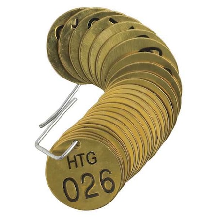 Numbered Tag Set, 26 to 50, 25 Tags, PK25 MPN:23269