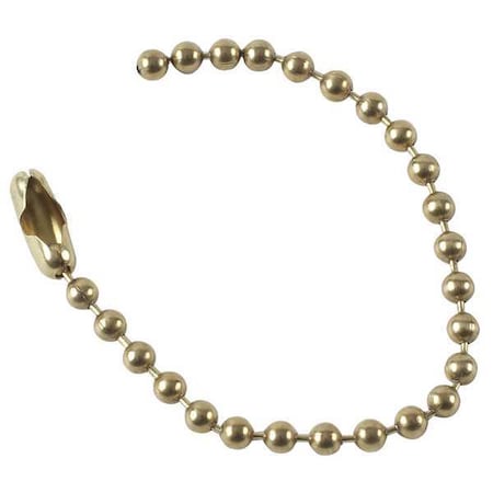 Chain, 4 1/2 in L, Brass, PK100 MPN:23306
